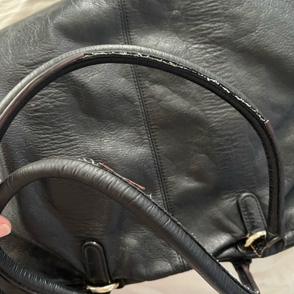 This cute Rebecca Minkoff bag with gold spike hardware. Lightly used - Picture 5 of 6